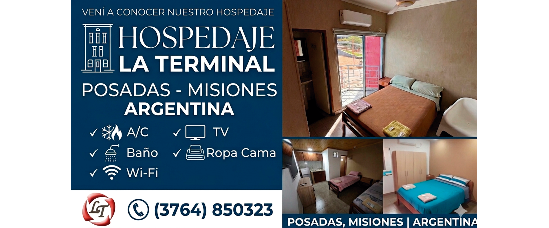 Recepción acogedora del hospedaje